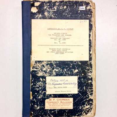 Ledger and Scrapbook of the Steamship 'Ranger', 1853-1854