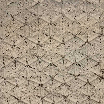 Crocheted Ecru Bedspreads in floral design, prior 2009