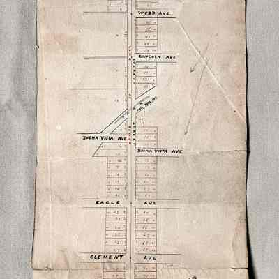 Subdivision Map of Everett Street, 1890