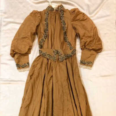 Wrapper dress found in the attic of 2053-2055 Central, c. 1900