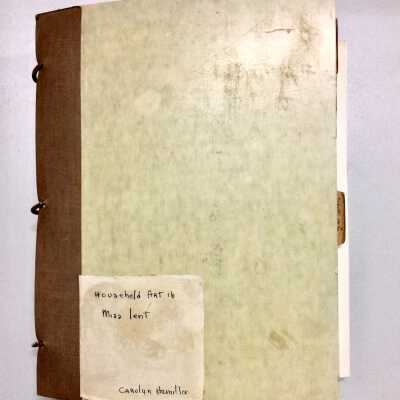 Scrapbook about Home Economics Classes, compiled by Carolyn Hamilton, c. 1930s