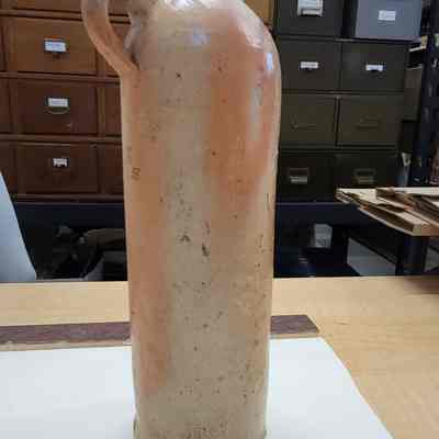German Ceramic Water Bottle, late 1800s