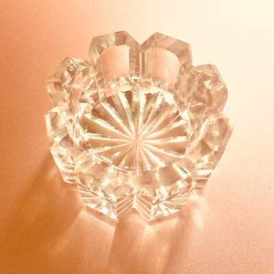 Cut glass candle stick of the Martin family, c. 1930s