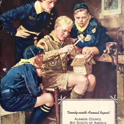 booklet of 29th Annual Report of Alameda Council of the Boy Scouts, 1945