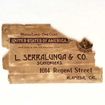 Advertising Postcard, Serralunga & Co., Scavengers, after 1895