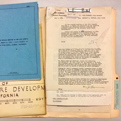 Folder 'Planning South Shore Developement, 1947-1954'