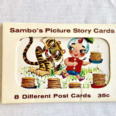 Packaged set of advertising postcards from Sambo's Restaurant, c. 1968-1972