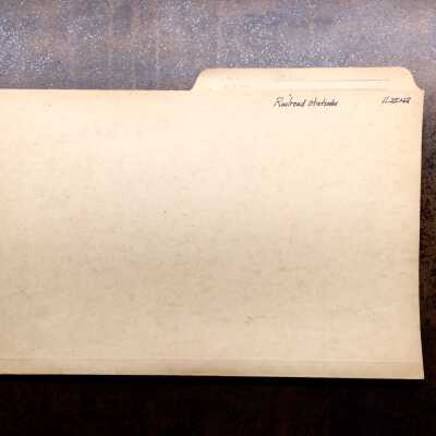 Folder of papers relating to Southern Pacific Railroad stations, 1919