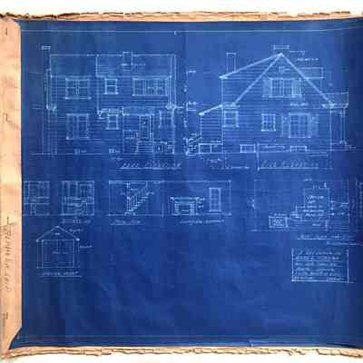 Blueprints for residence 1606 Santa Clara Ave, 1935