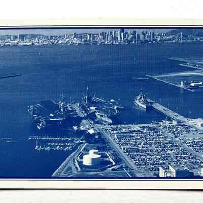 Postcard pre-1996 aerial view of Naval Air Station, c. 1996