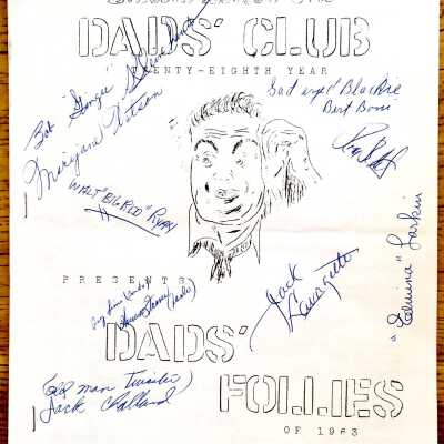 Program for Dads' Club Dads' Follies for 1963