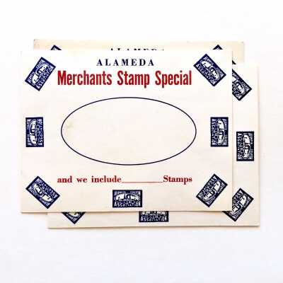 Merchant Stamp Promotion cards, between 1921-1992