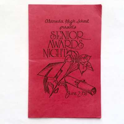 Program 'Senior Awards Night', Alameda High School, 1988