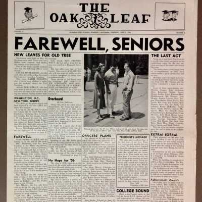Alameda High School Newspaper 'The Oak Leaf', June 1956