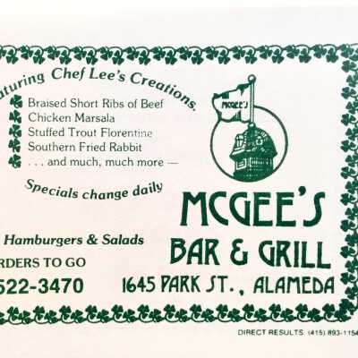 McGees: 1645 Park St.  Still at this location.