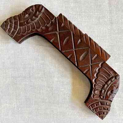 Grip or handle purchased by the Meyers sisters in Central America, prior 1997