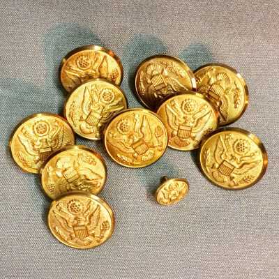 Buttons from the Army Dress Uniform of Fred W. Krueger, 1941-1945