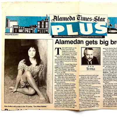 Clipping about actress Elsie Sniffen, 1994