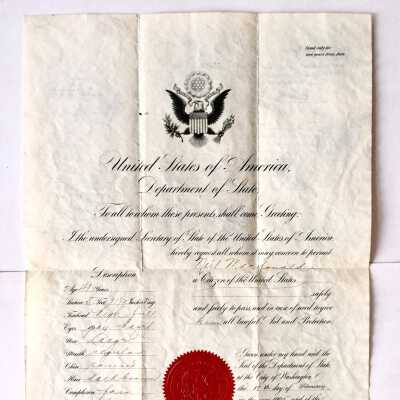 Travel document of Neil Macdonald, 1905-1906