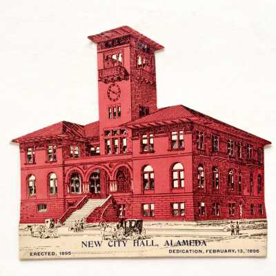 Souvenir depicting City Hall, 1896