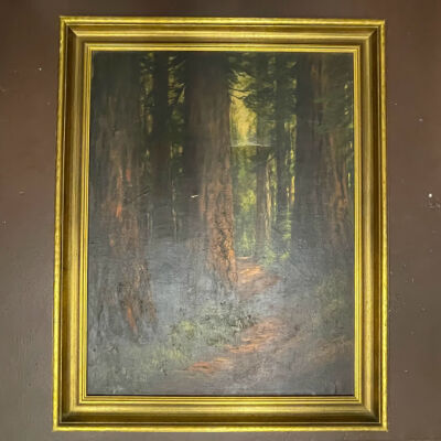 'The Ridge Trail' oil painting, by Gertrude A. Brooks, prior to 1947
