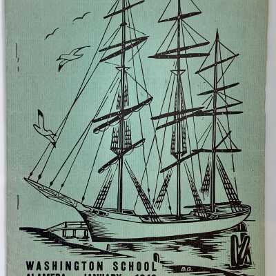 Washington School 'Green and White' Yearbook of January, 1940