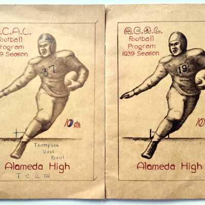 Alameda High Football Season Programs, 1939