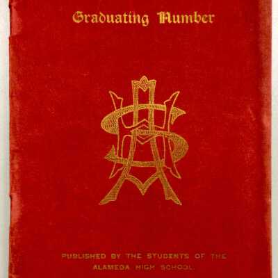 Graduation edition of the December 1902 Alameda High School 'The Acorn'
