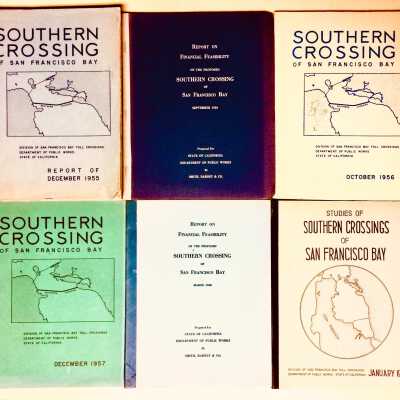 Report to Dept. of Public Works of Studies on a proposed Southern Bay Crossing, 1955-1959