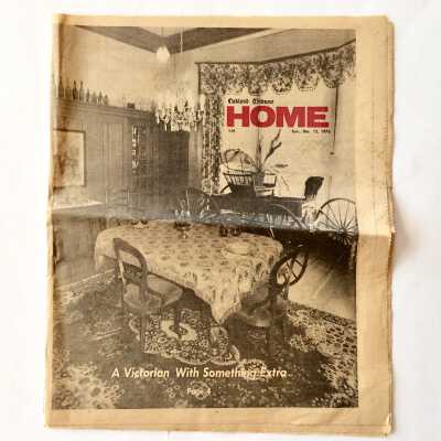 Newspaper section with photos of 900 Grand Street, 1976
