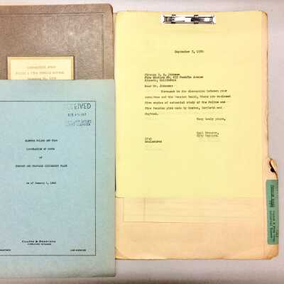 Folder 'Pension Board, Police and Fire Prop. Actuarial Report', 1946-1950