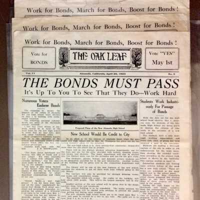 Alameda High School newspaper 'The Oak Leaf', April 26, 1923