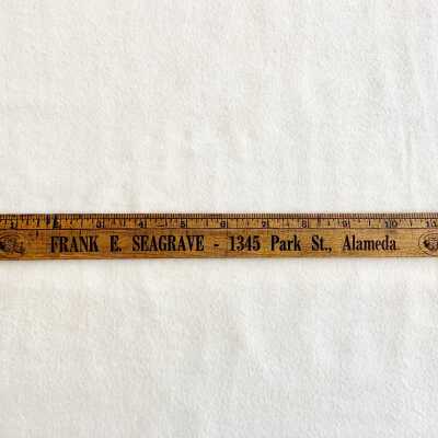 Foot-long ruler advertising Frank E Seagram, prior to 2006