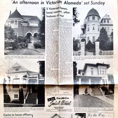 Newspaper article about the AVPS Tour, 1974
