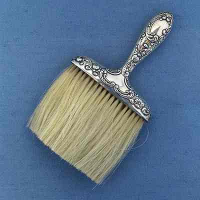 Silver handled Hat Brush with rococo design, late 1890s - early 1900s