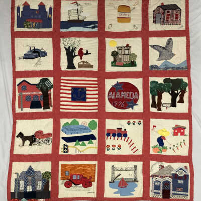 Alameda Then and Now Quilt, 1976