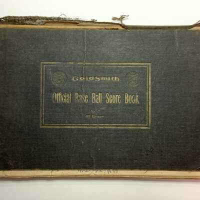 Baseball score book used by Otto Rittler to record Alameda High School Games, 1938