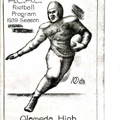 Replica of 1939 Alameda High School Football program