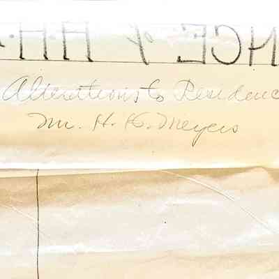 Handwriting of Curator G. Gunn