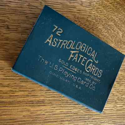 Astrological fate cards game of the Blake-Dyer family, c. 1908