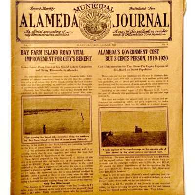 Alameda Municipal Journal, August 1920 edition
