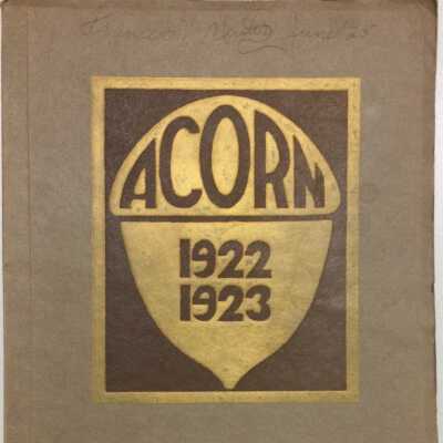 Alameda High School 'Acorn' Yearbook, 1922-1923