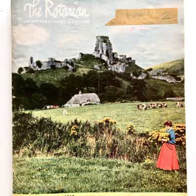 'The Rotarian' with article mentioning Albert Koebele, 1957
