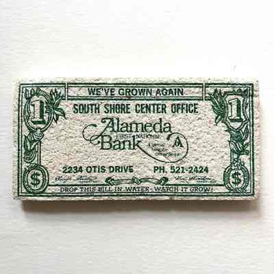 Alameda First National Bank South Shore Office sponge, c. 1980