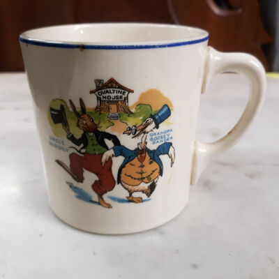 Uncle Wiggily Child's mug by the Wander Co., of the Martin family, c. 1930s