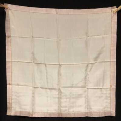 Gentleman's white silk scarf from the Meyers family, c. 1900