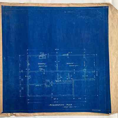 Blueprints for a residence, by P. R. Haulman, before 1952