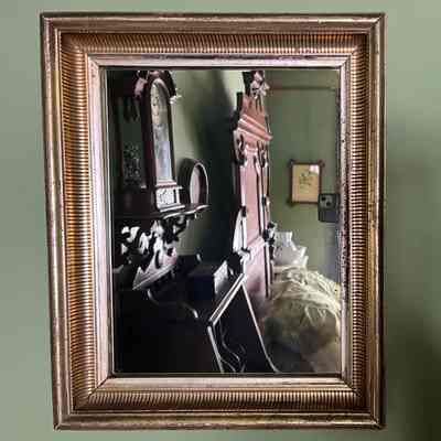 Mirror in ornate frame of the McDonell family, late 1890s / early 1900s