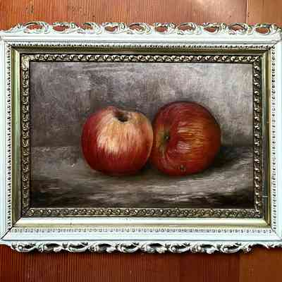 Two paintings by Mrs. B. Meyers, early 1900s
