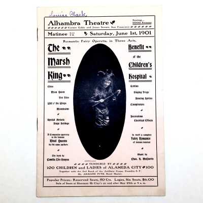 Program for performance of 'the Marsh King', June 1, 1901